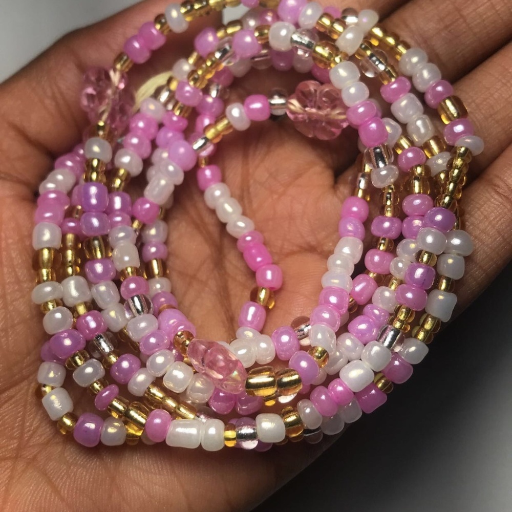 Multi coloured waist bead